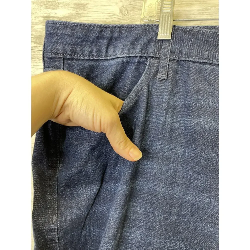 Old Navy Jeans Womens 24‎ Blue High Rise Wow Wide Leg Stretch Denim Plus Size
